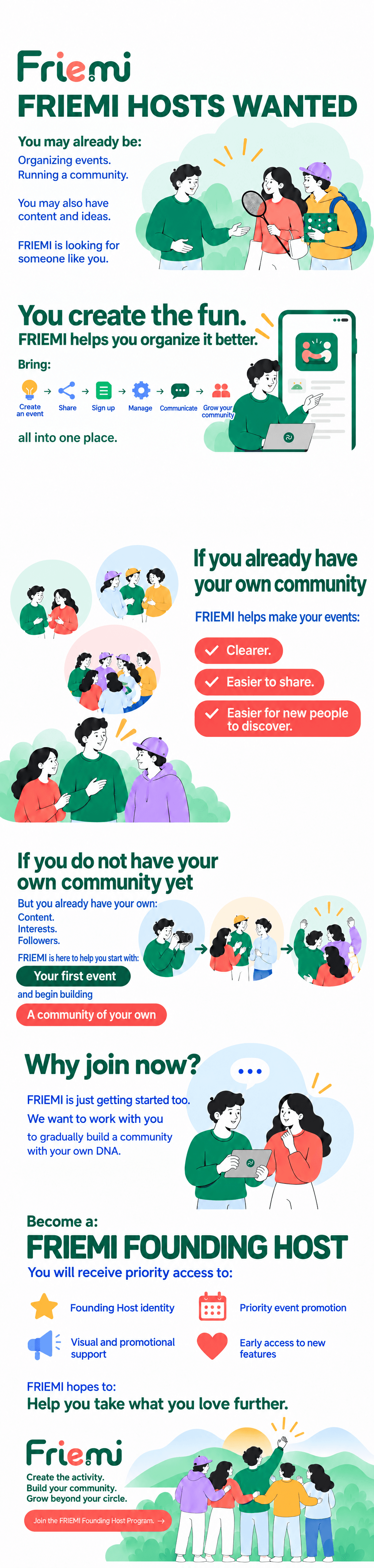 Become a Friemi Founding Host